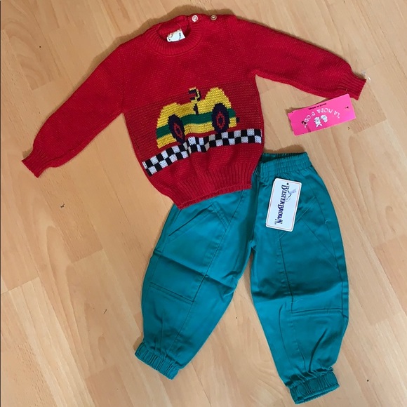 Fabulous Bundle/ 24mth/2t Israeli sweater and pants. NWT - Picture 1 of 4